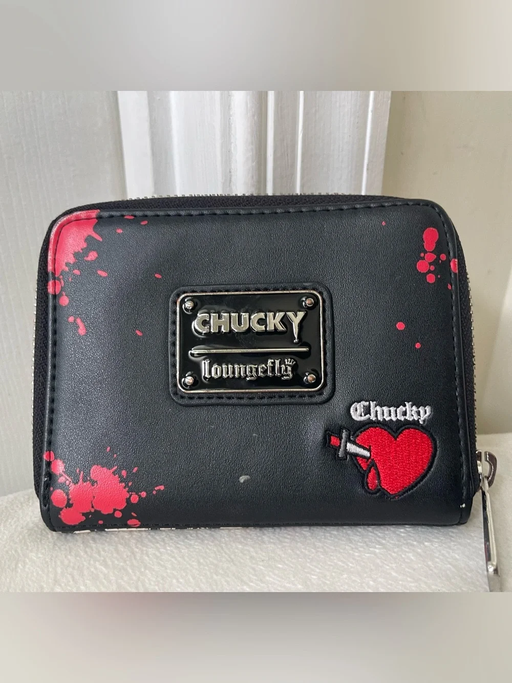 Loungefly Chucky Black Zip Wallet